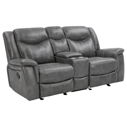 Conrad - Upholstered Padded Arm Motion Sofa Set