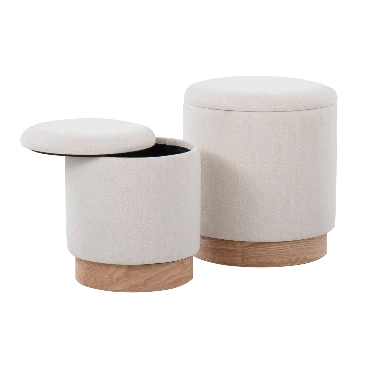 Marla - Contemporary, Nesting Ottoman Set