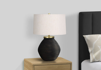 Lighting, Table Lamp, Concrete, Contemporary - Black / Cream