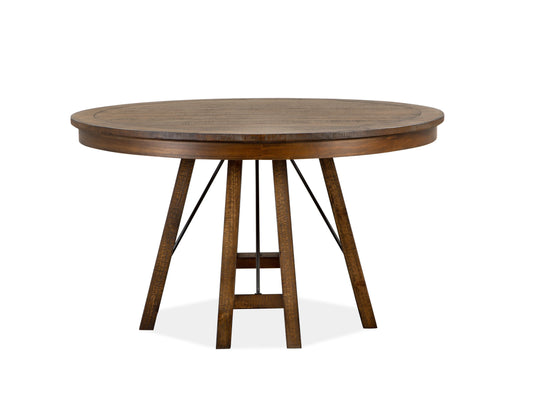 Bay Creek - Round Dining Table - Toasted Nutmeg