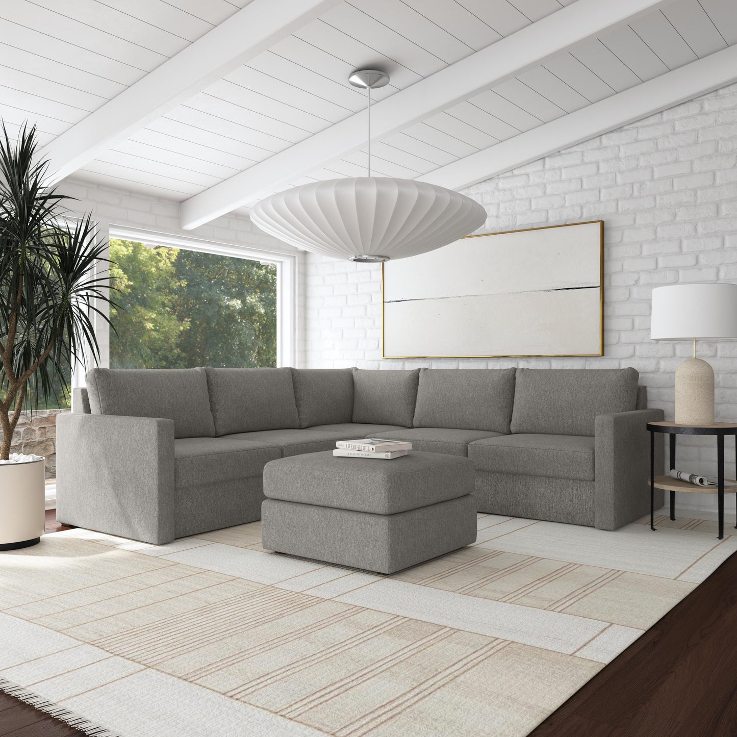 Flex - Sectional with Standard Arm and Ottoman