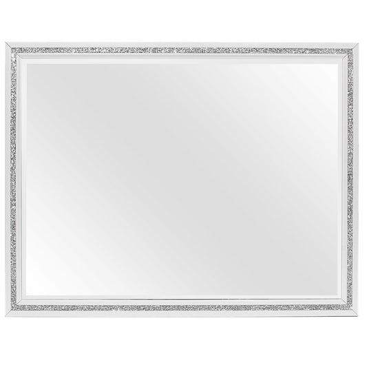 Almera - Glitter Mirror - White