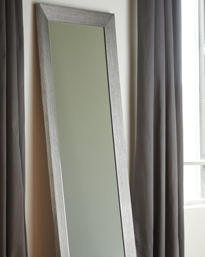 Duka - Silver Finish - Floor Mirror