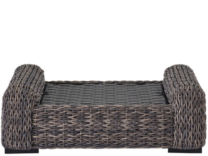 Coastal Living Outdoor - Montauk Ottoman - Dark Brown