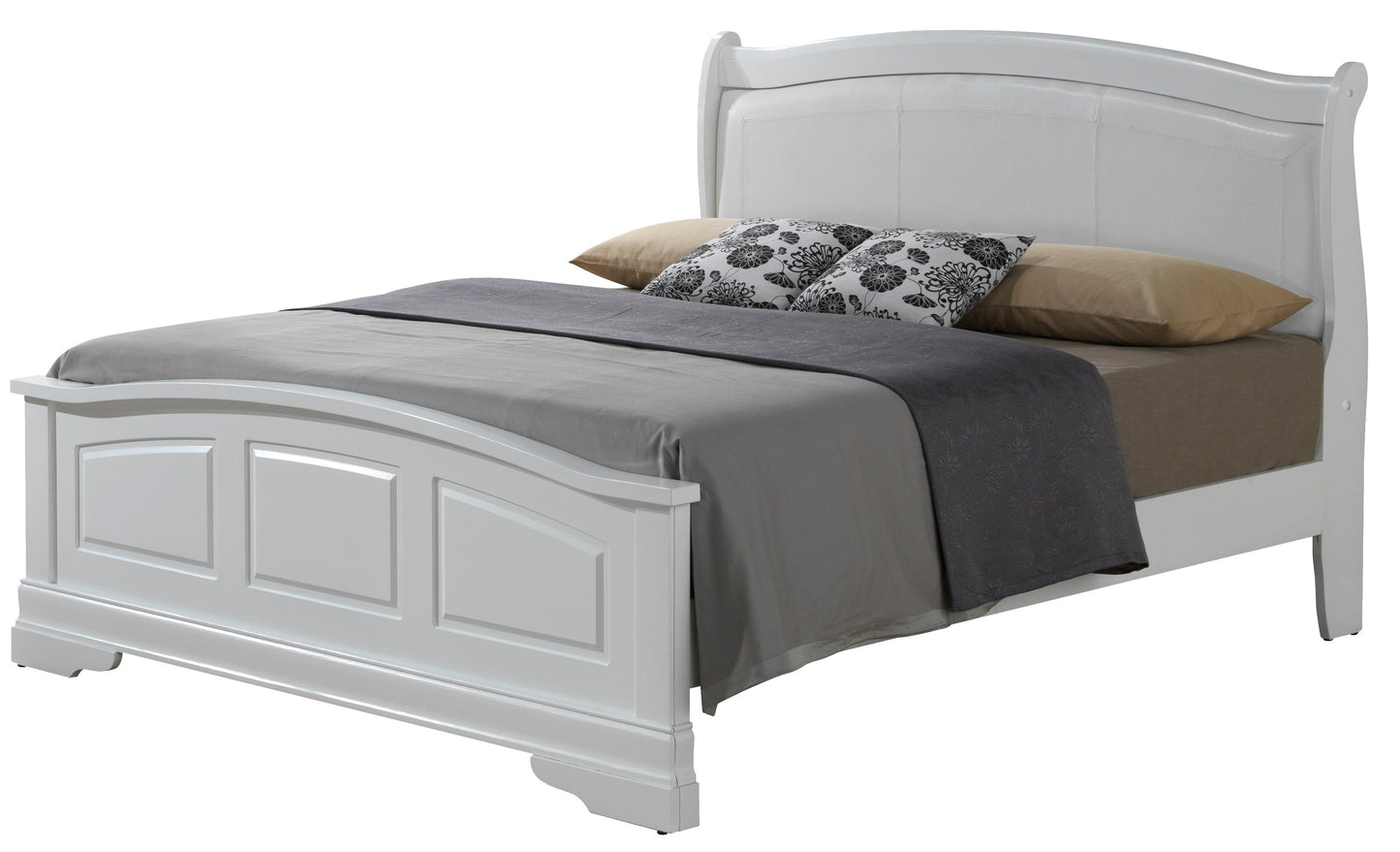 Panel Sleigh Bed Elegantly Crafted