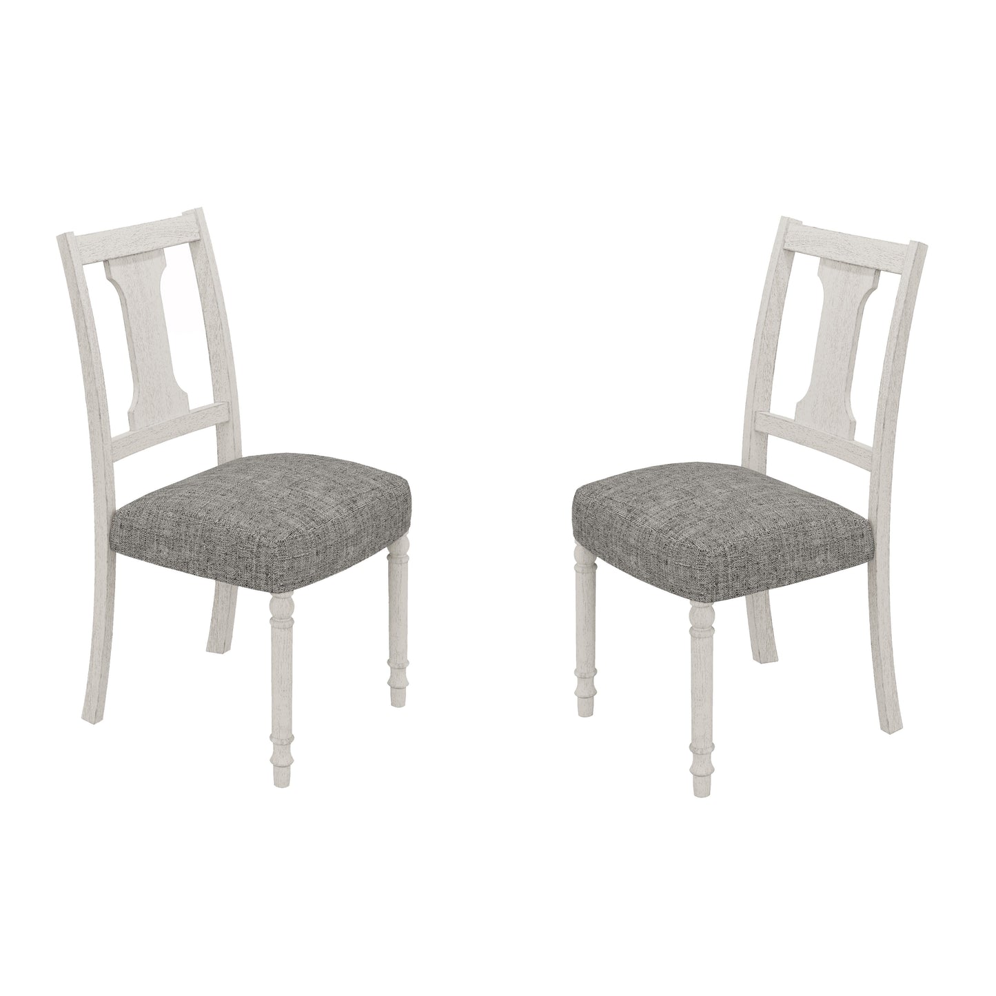 Tannen - Dining Side Chair (Set of 2) - White And Gray