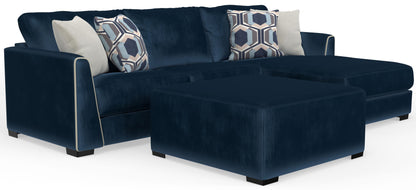 Jetson - Sectional, Accent Pillows & Cocktail Ottoman Set