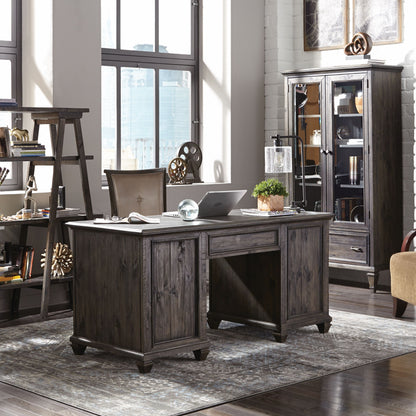 Sutton Place - Executive Desk - Weathered Charcoal