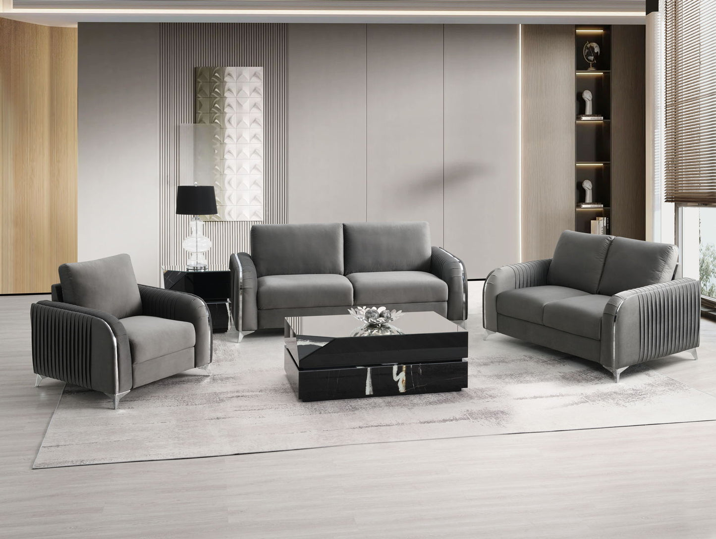 Wenona - Velvet Living Room Set