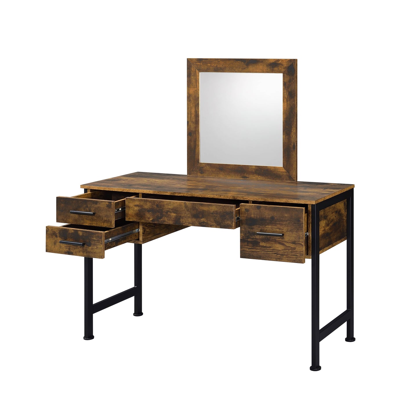 Juvanth - Rustic Vanity Desk Mirror - Oak