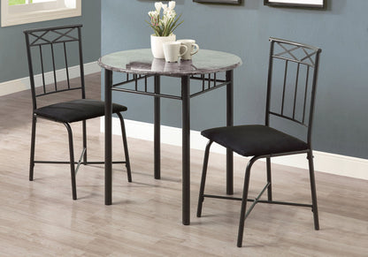 Dining Table Set Small Round 3 Pieces Set