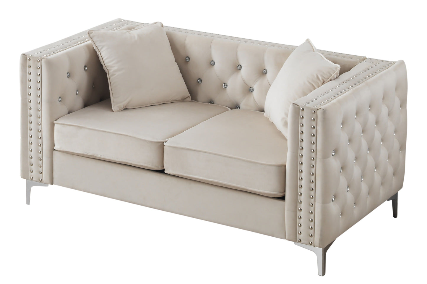 Elegant Track Arm Loveseat