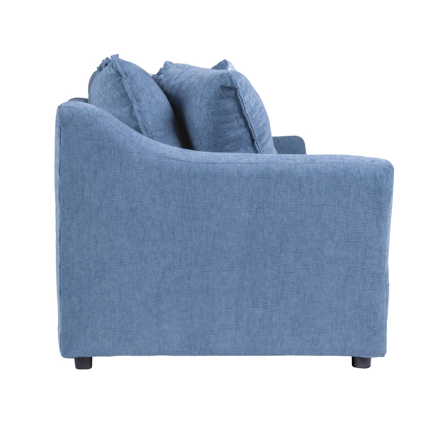 Sylvie - Sofa With 4 Accent Pillows - Slate Blue