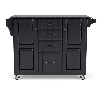 Create-A-Cart - Kitchen Cart With Black Granite Top