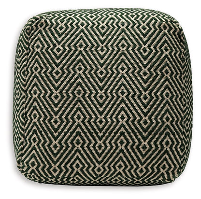 Abacy - Green / Ivory - Pouf