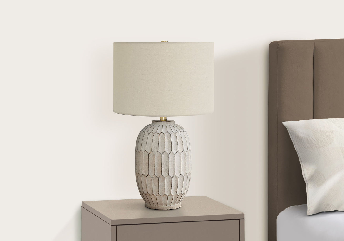 Table Lamp, Lighting, Transitional - Cream