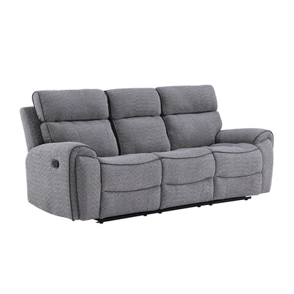 Omni - Sofa With Dual Recliner - Gray