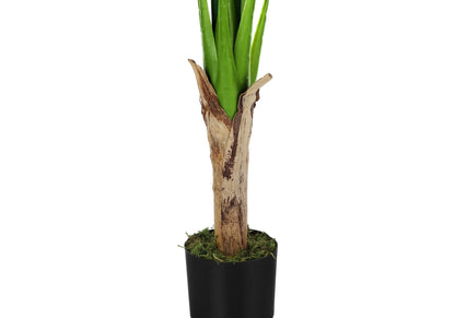 43" Tall, Artificial Plant, Banana Tree, Indoor, Faux, Fake, Floor, Greenery, Potted, Real Touch, Decorative - Green / Black