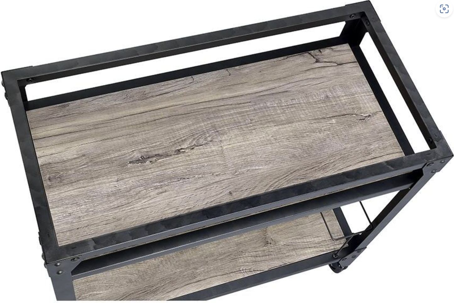 Jorgensen - Serving Cart - Rustic Oak / Charcoal