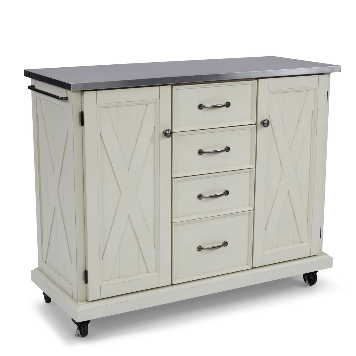 Bay Lodge - Kitchen Cart - Wood in White