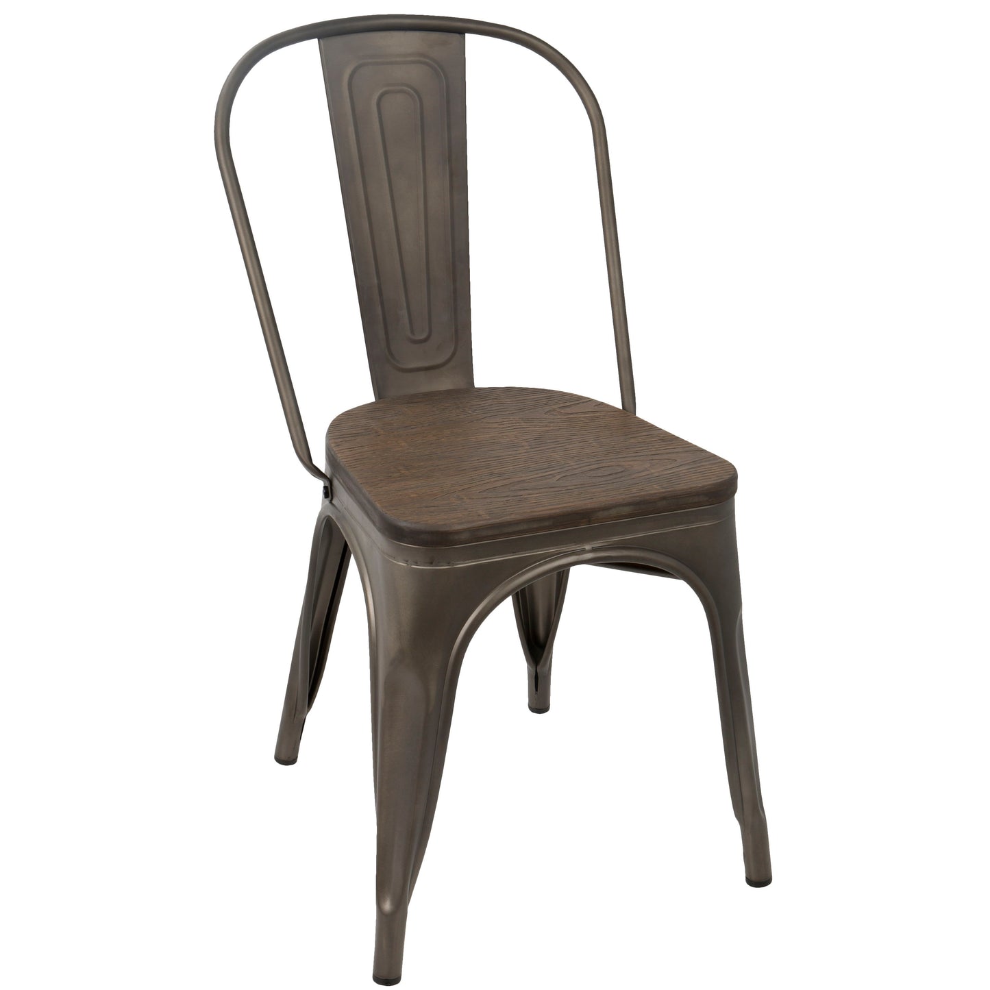 Oregon - IndustrialFarmhouse Stackable Dining Chair (Set of 2)