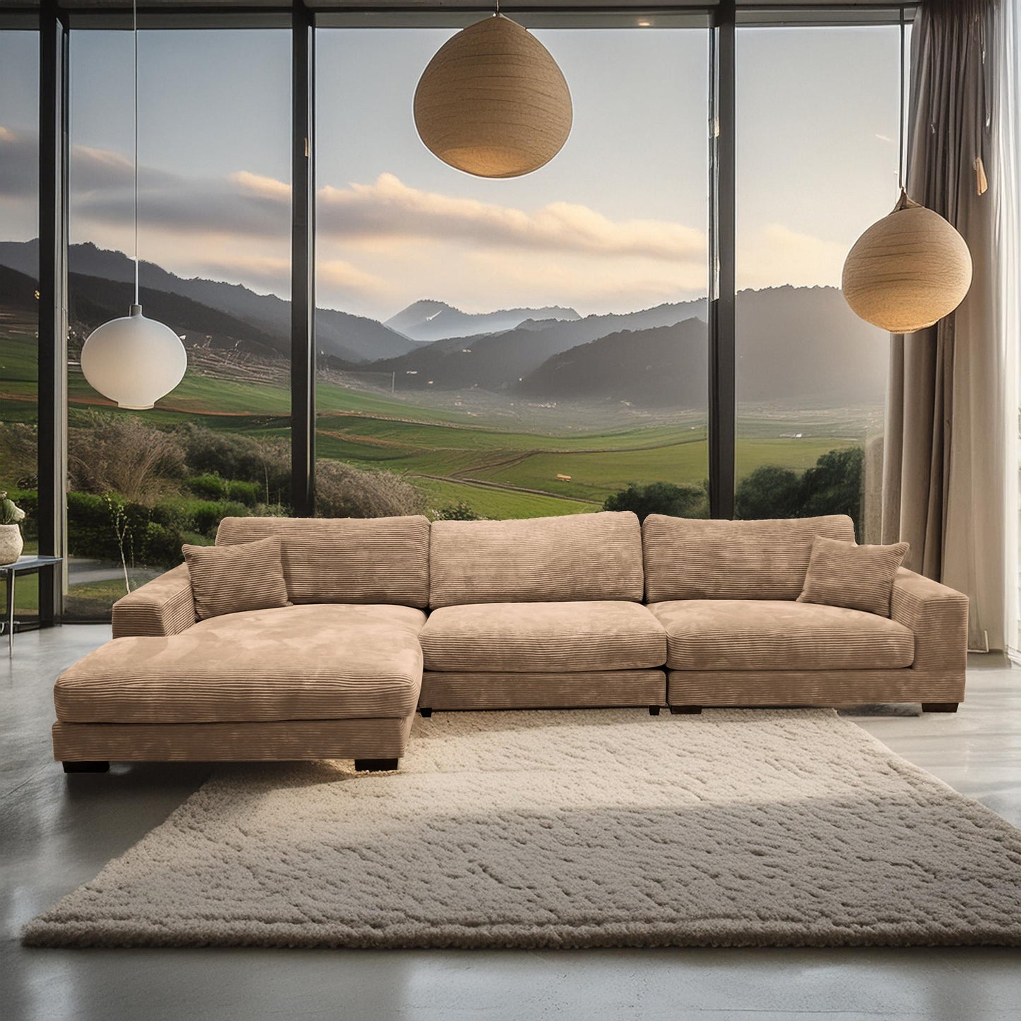 Bella - Corduroy Sectional