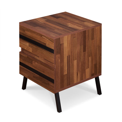 Karine - Accent Table - Black / Walnut