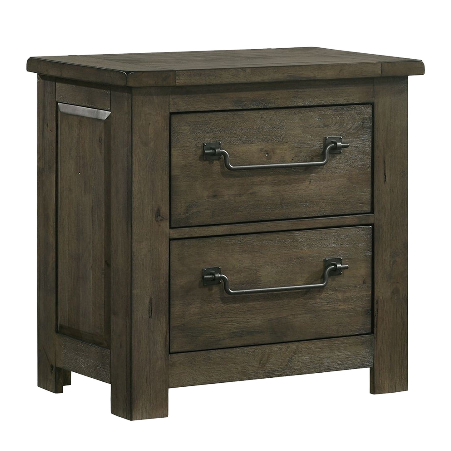 Maverick - Nightstand With Usb - Grey