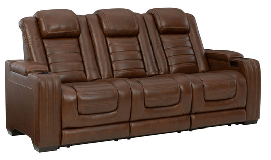 Backtrack - Chocolate - Pwr Rec Sofa With Adj Headrest