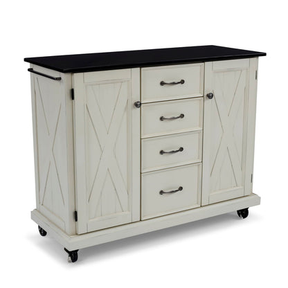 Bay Lodge - Kitchen Cart - Wood - White - 35.5"