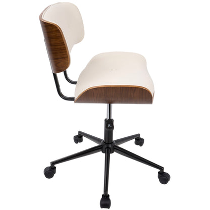 Lombardi - Mid Century Modern Adjustable Office Chair With Swivel