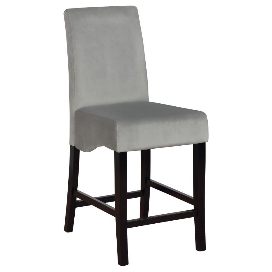 Stanton - Upholstered Counter Chairs (Set of 2) - Gray And Black