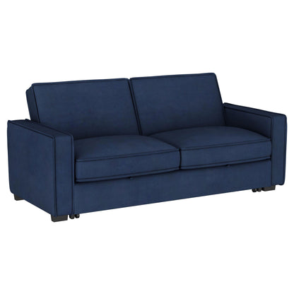 Gretchen - Upholstered Convertible Sleeper Sofa Bed - Navy Blue