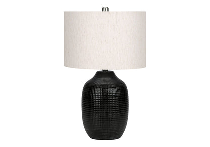 Lighting, Table Lamp, Ceramic, Contemporary - Black / Cream