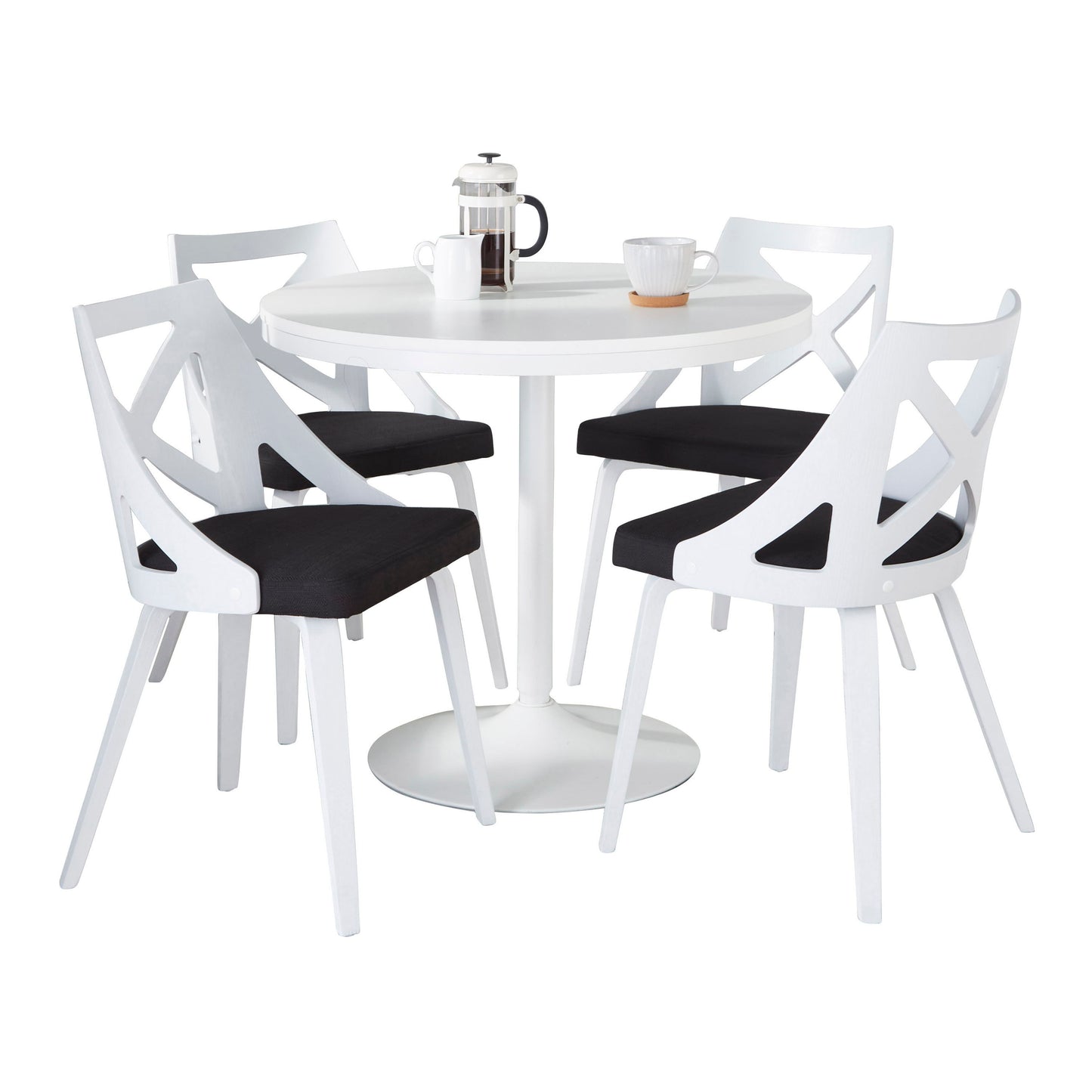 Dakota Charlotte - 5 Piece Contemporary Design, Dining Set