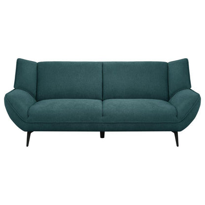 Acton - Upholstered Flared Arm Sofa - Teal Blue