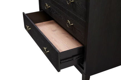 Peppercorn - 5 Drawer Chest - Black