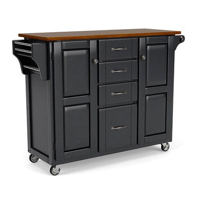 Create-A-Cart - Kitchen Cart With Wood Top