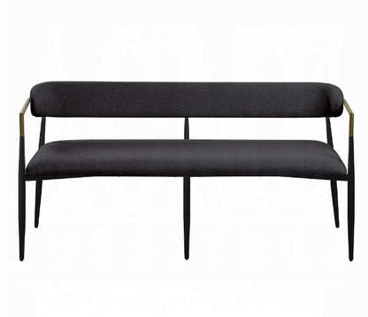 Jaramillo - Chenille Bench - Black