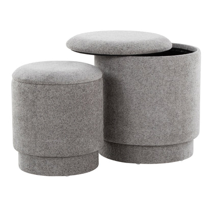 Marla - Upholste Contemporary Ottoman Set