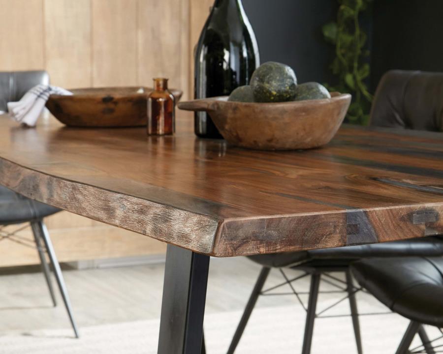 Ditman - Live Edge Dining Table - Gray Sheesham