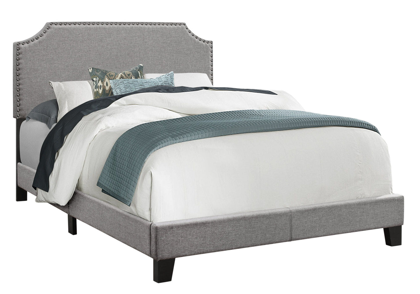 Bed Upholstered, Transitional