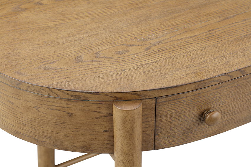 Hadleigh Brown - Oval Writing Desk - Honey