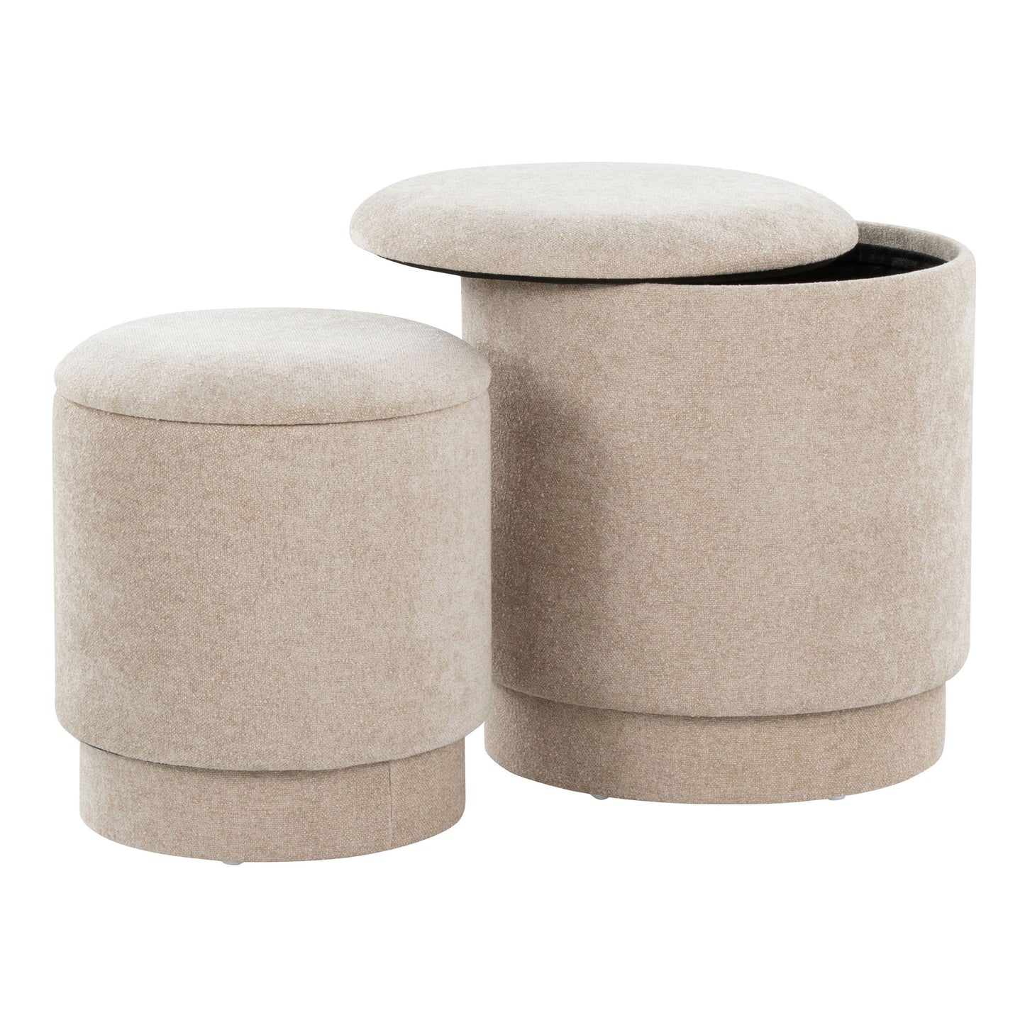 Marla - Upholste Contemporary Ottoman Set