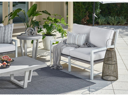 Coastal Living Outdoor - Tybee Loveseat - Pearl Silver