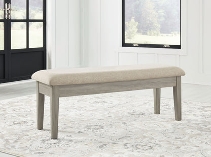 Parellen - Beige / Gray - Upholstered Storage Bench