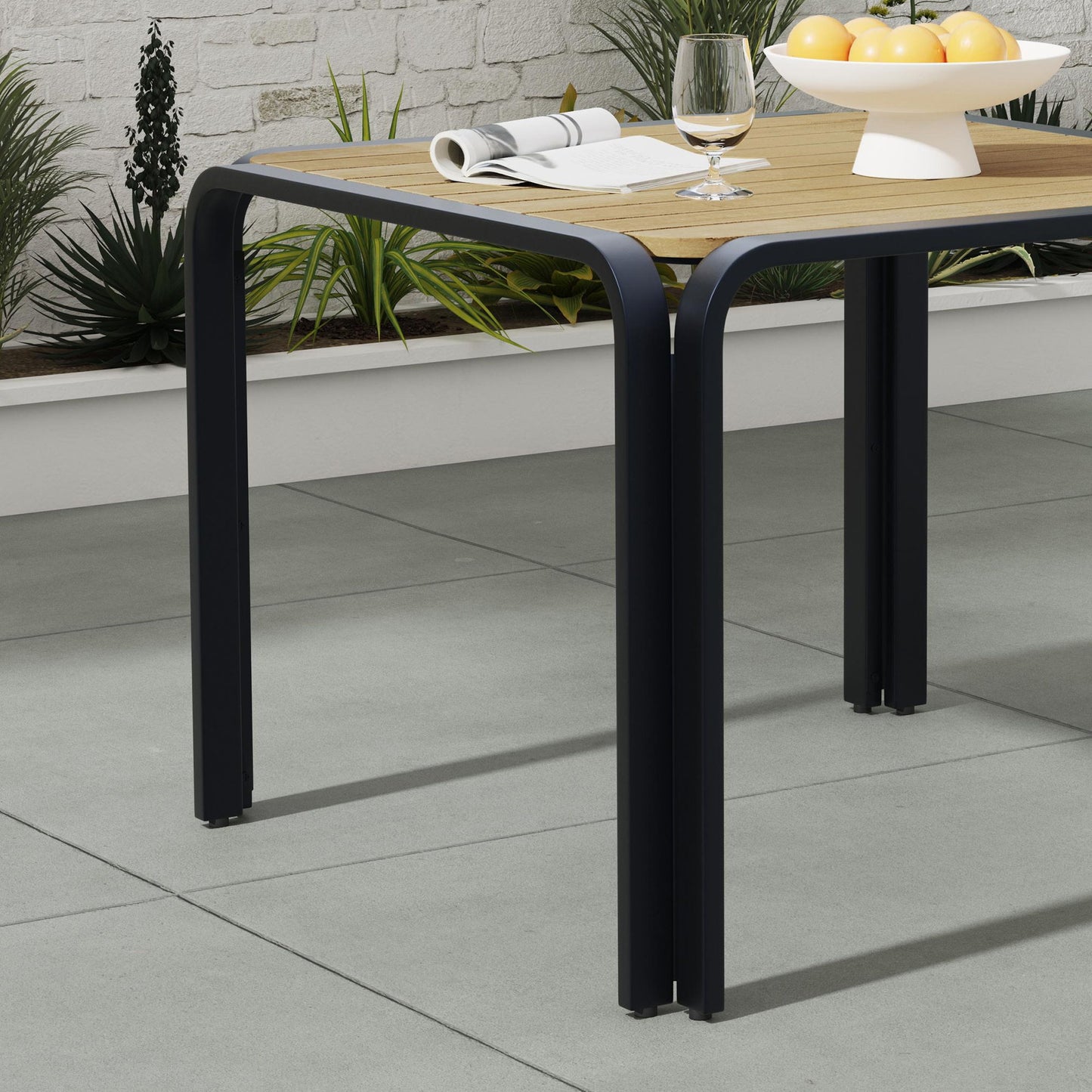 Finn - Square Dining Table - Black