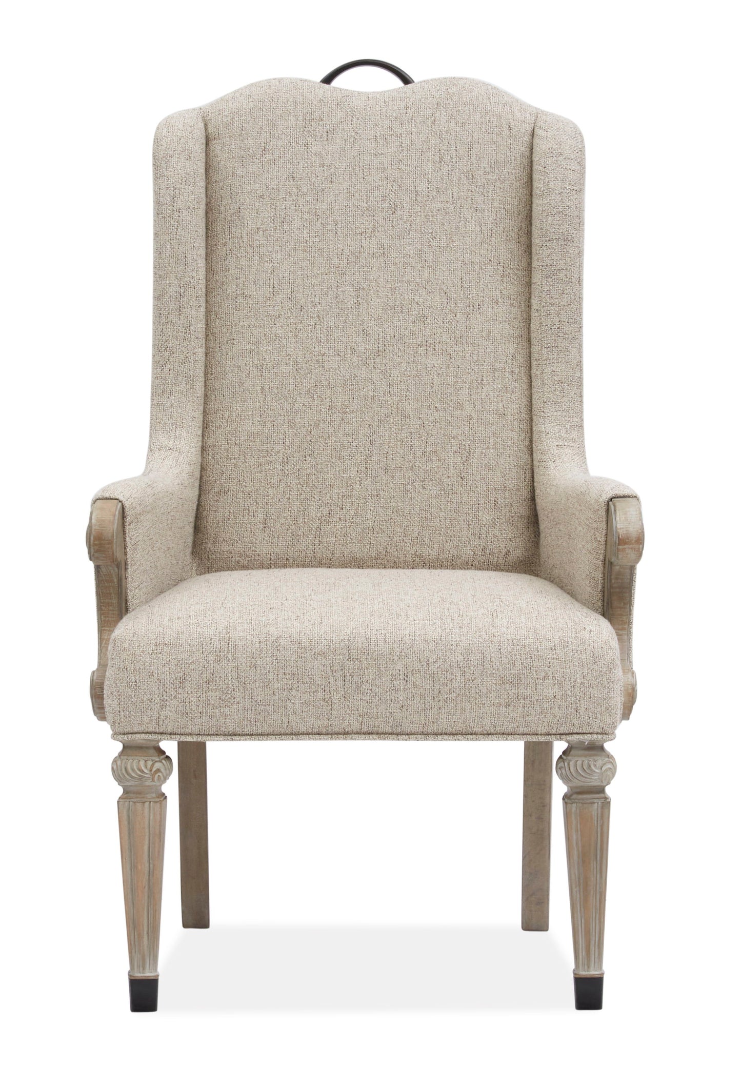 Marisol - Upholstered Host Arm Chair (Set of 2) - Fawn