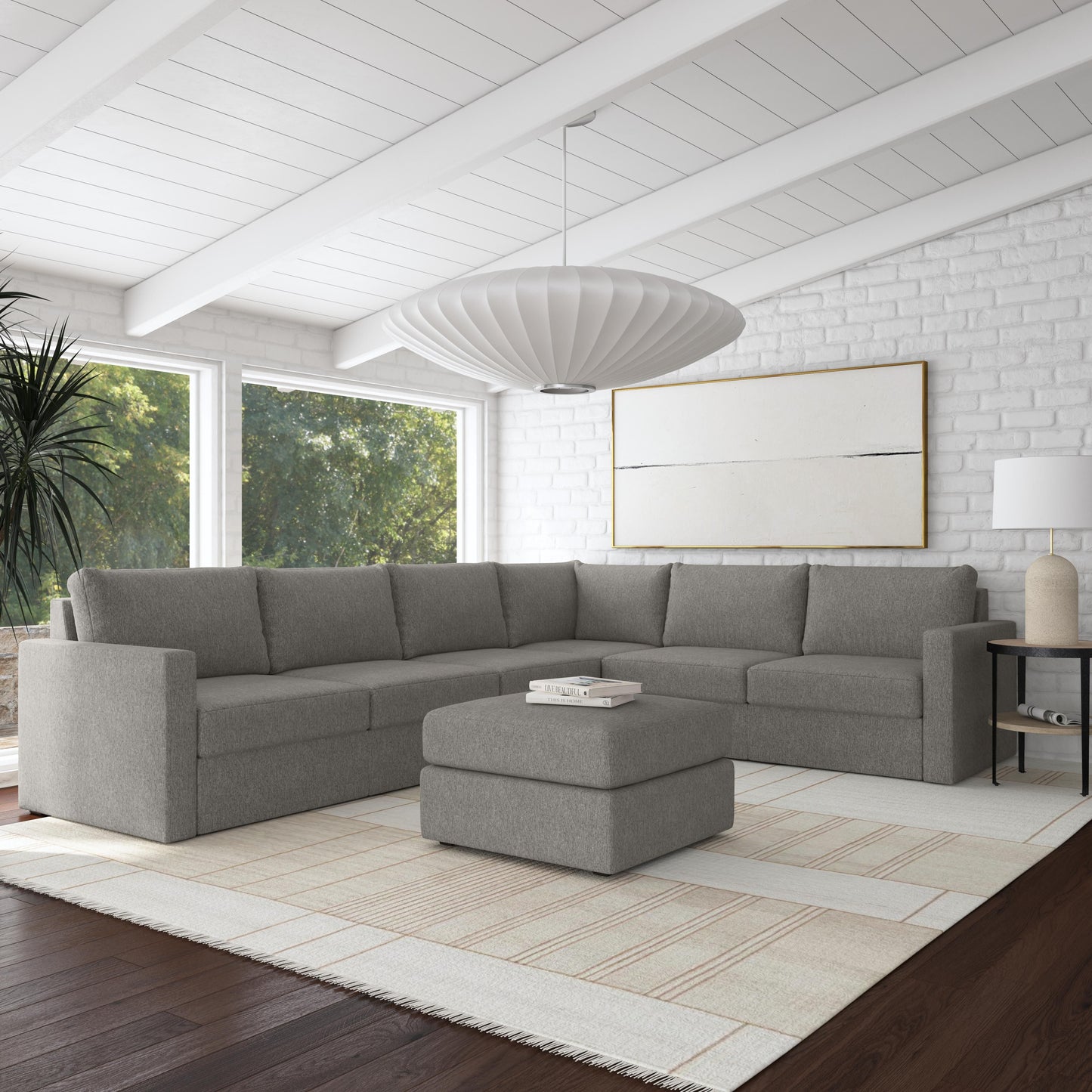 Flex - Sectional with Standard Arm and Ottoman