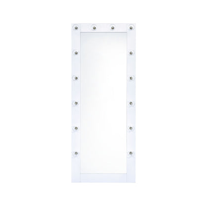 Lindy - Floor Mirror with Lights - White